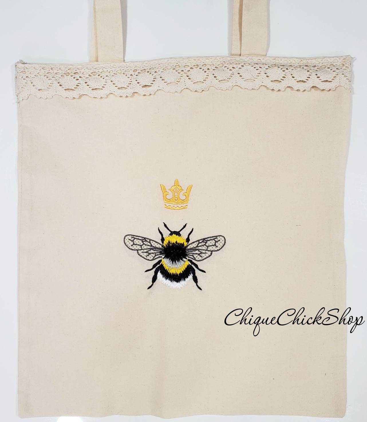 Fuzzy Bee Tote