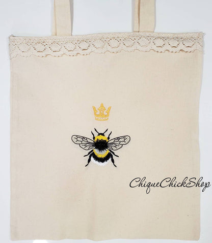 Fuzzy Bee Tote