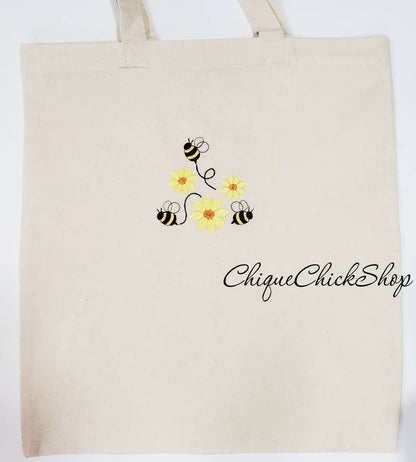 Flower and Bee Tote