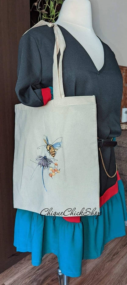 Bee and Flower Tote