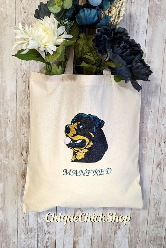 Custom Rottweiler Tote