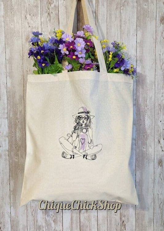 Girl with Camera Tote