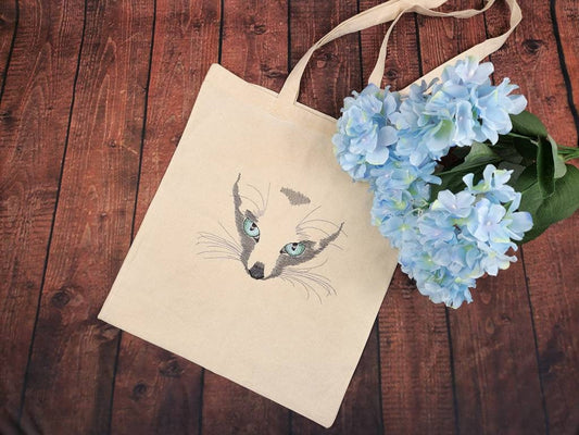 Blue Eye Cat Tote