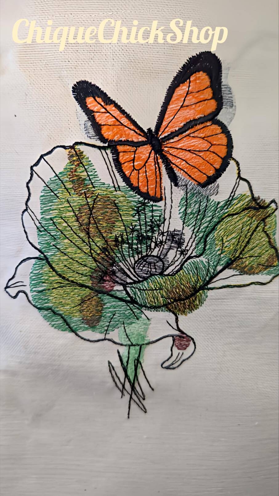 Poppy and Butterfly Tote